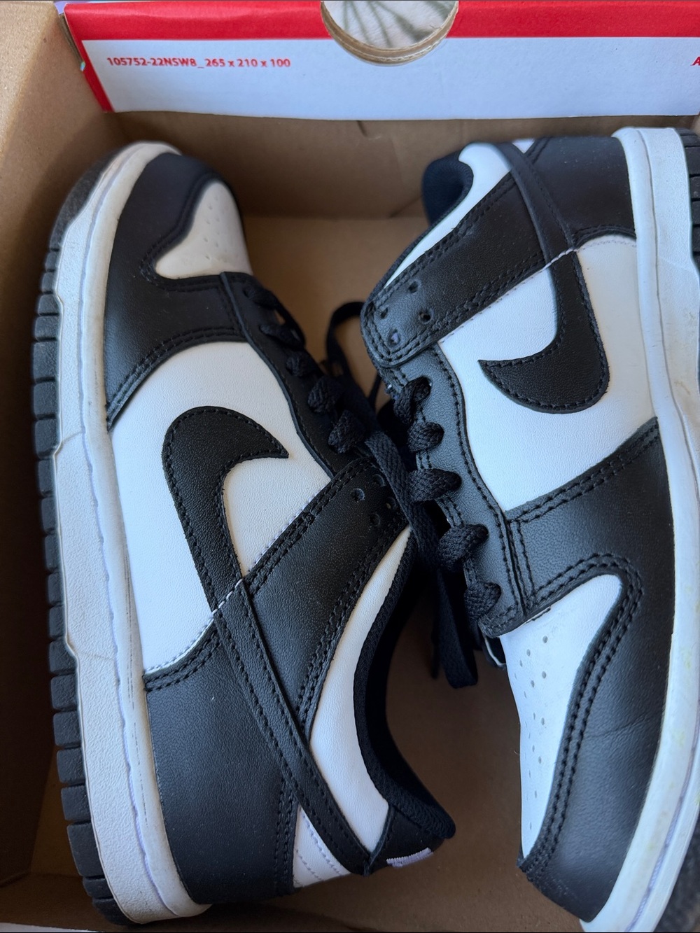 Kids Black & White Low-Top Athletic Sneakers